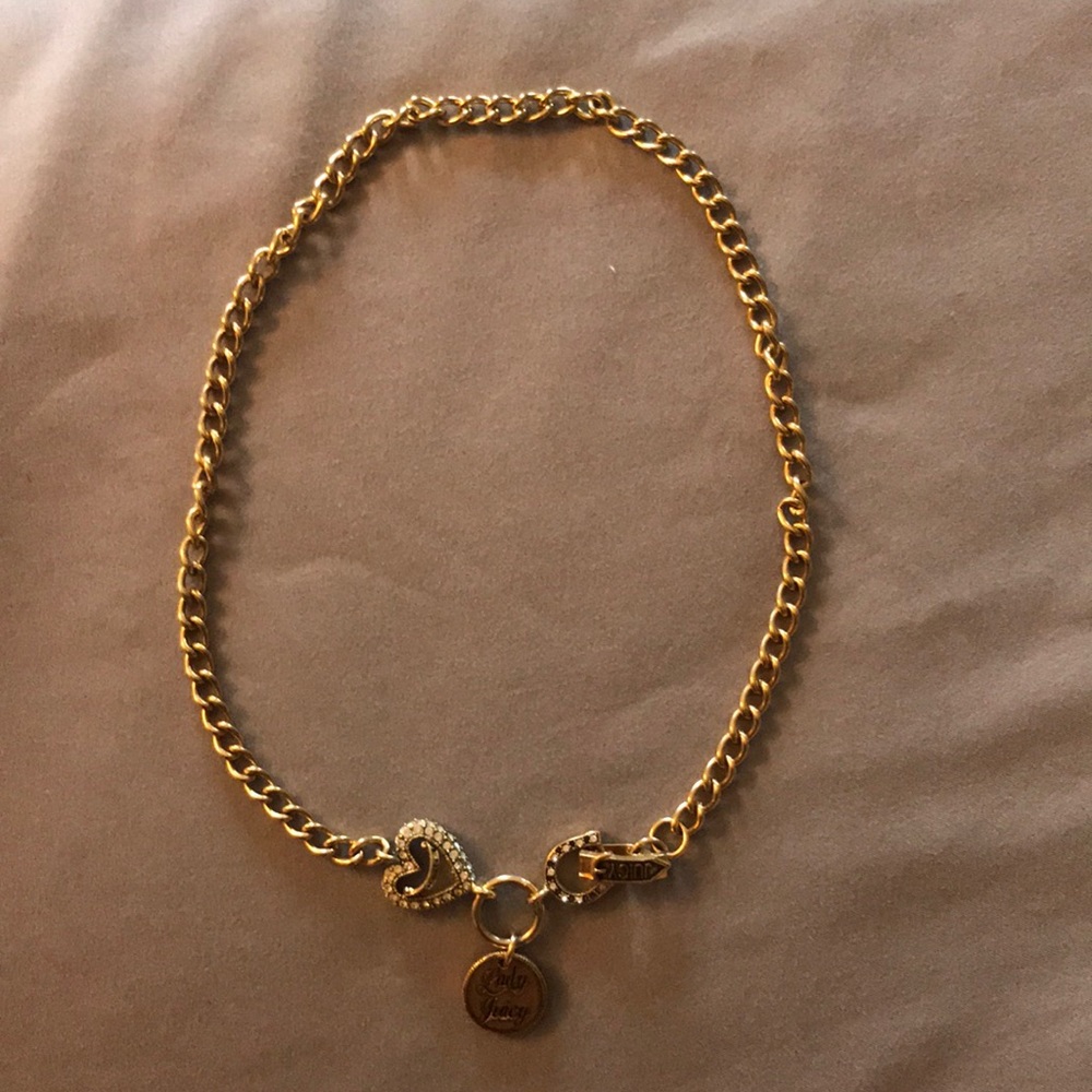Juicy Couture Lady Juicy gold choker necklace